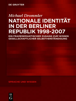 cover image of Nationale Identität in der Berliner Republik 1998–2007